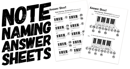 music theory note naming answer sheets to print